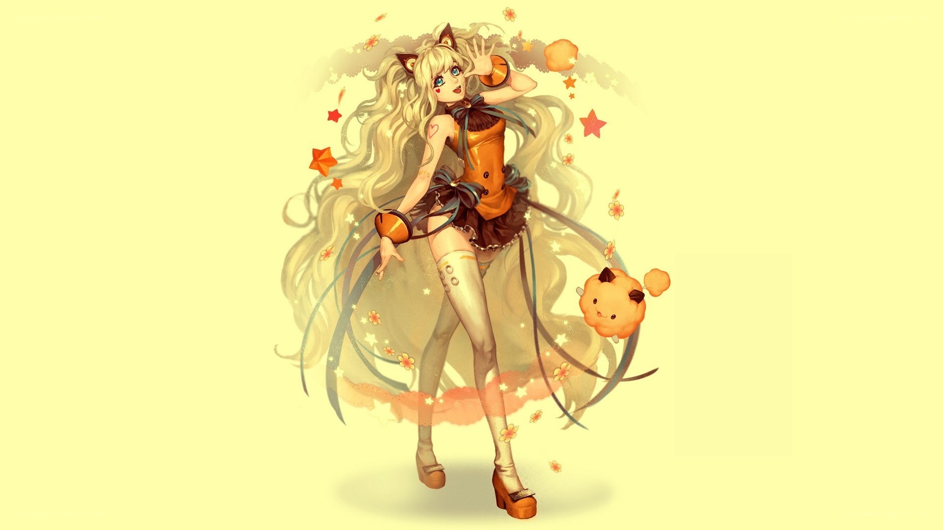 anime girl with cat ears