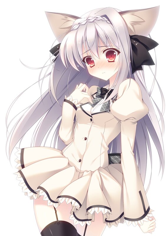 anime girl with cat ears