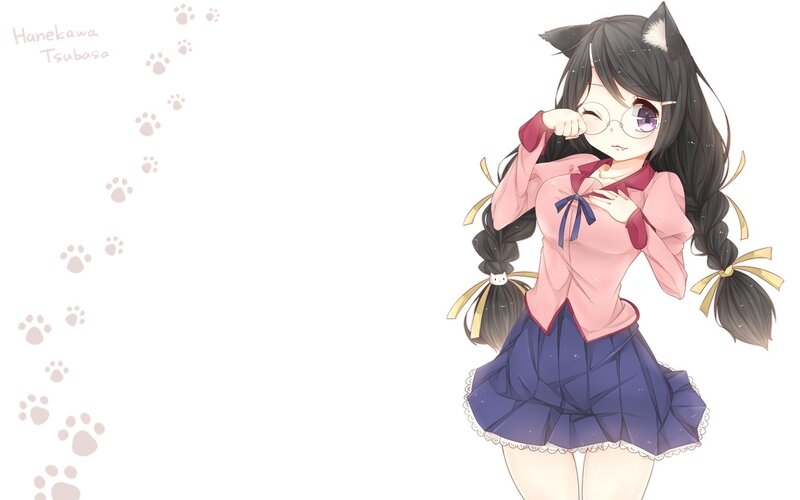 anime girl with cat ears
