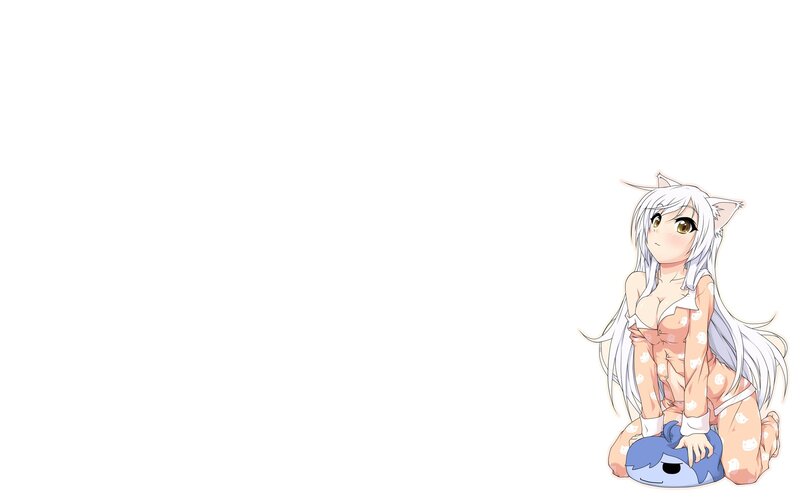 anime girl with cat ears