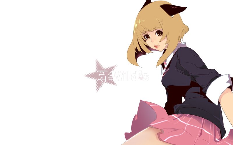 anime girl with cat ears