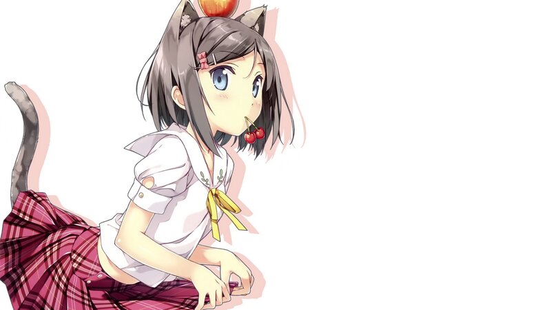 anime girl with cat ears