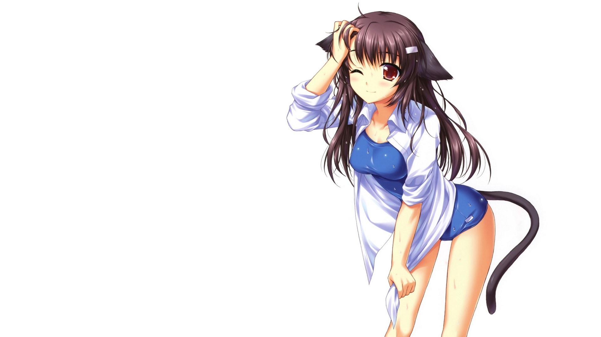 anime girl with cat ears