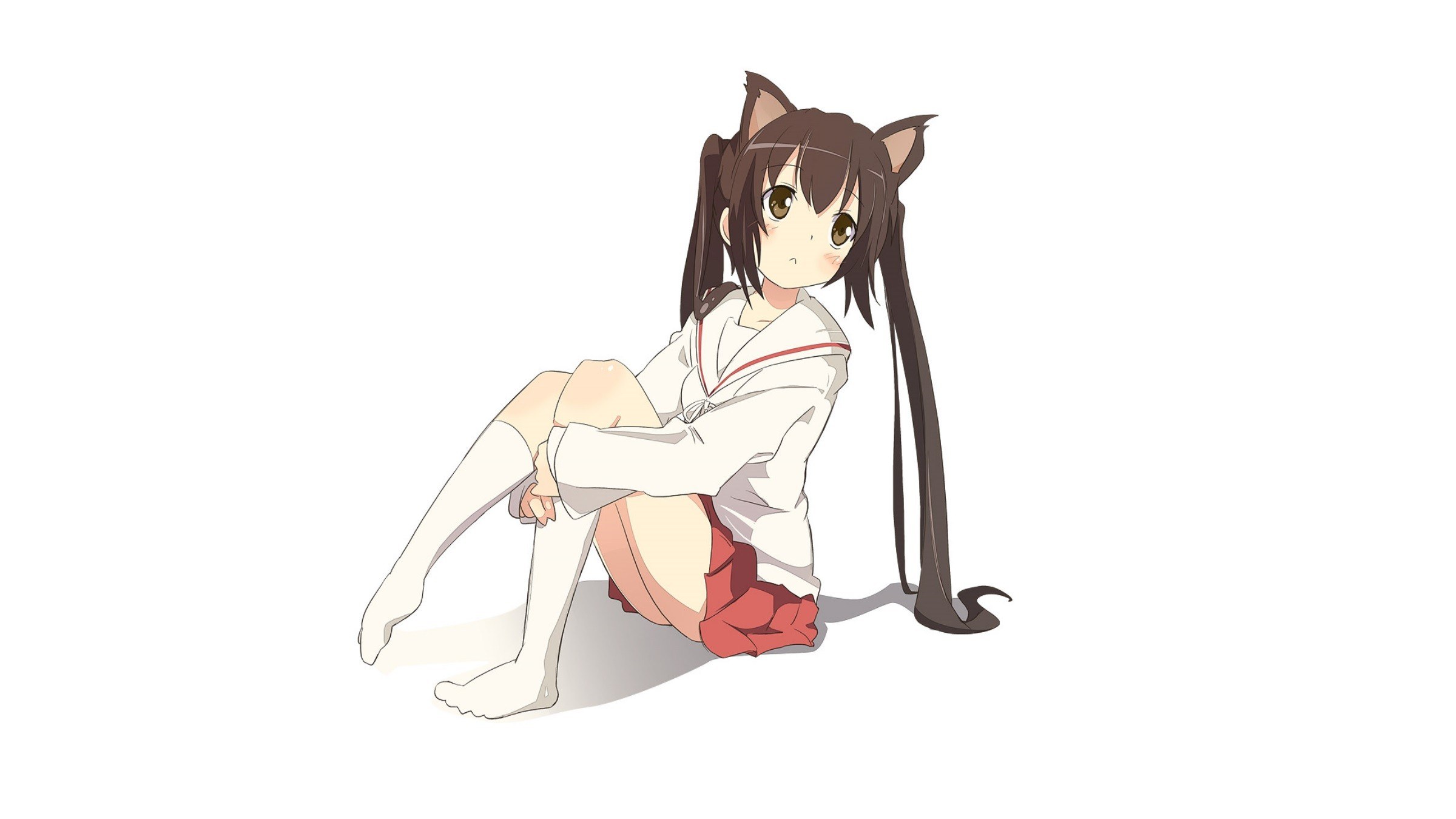 anime girl with cat ears