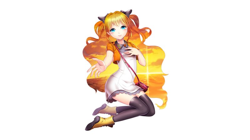 anime girl with cat ears