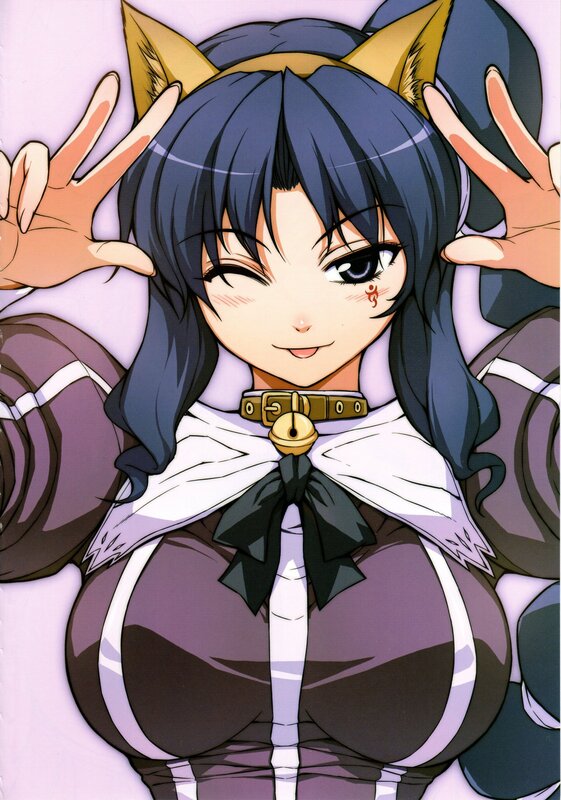 anime girl with cat ears