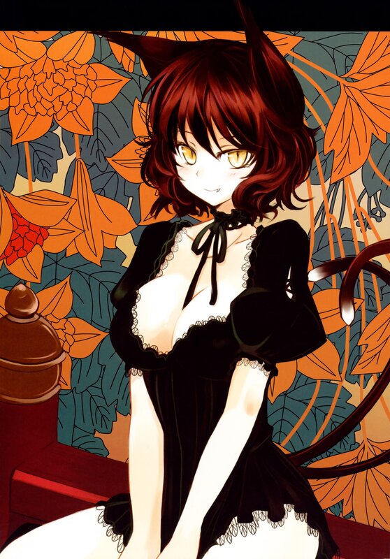 anime girl with cat ears