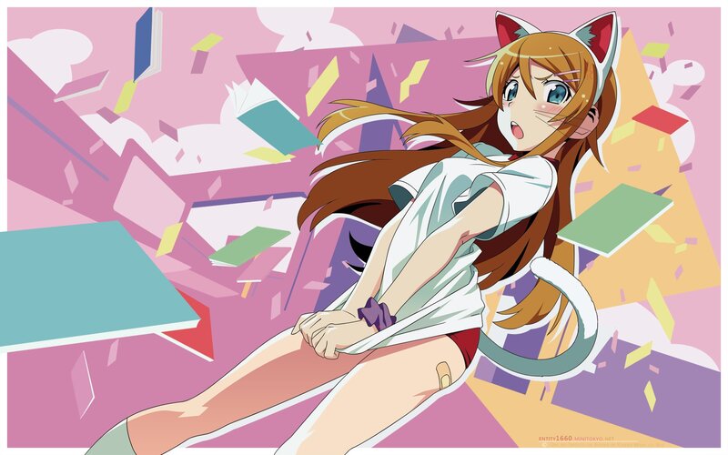 anime girl with cat ears