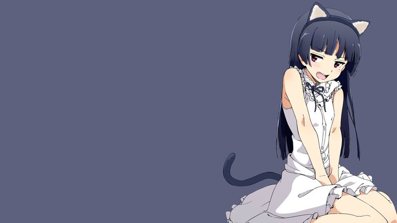 anime girl with cat ears