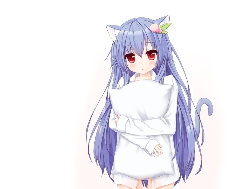 anime girl with cat ears