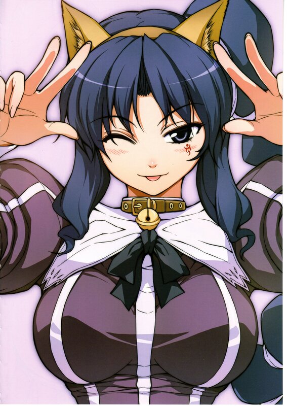 anime girl with cat ears