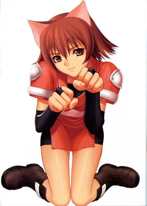 anime girl with cat ears