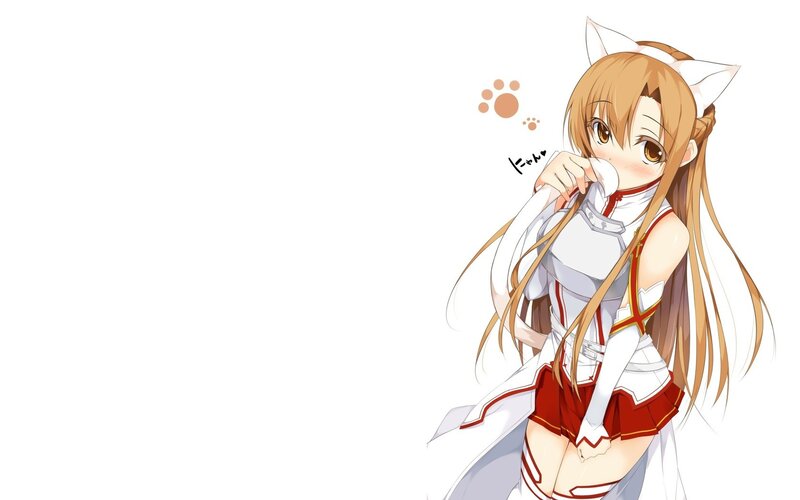 anime girl with cat ears