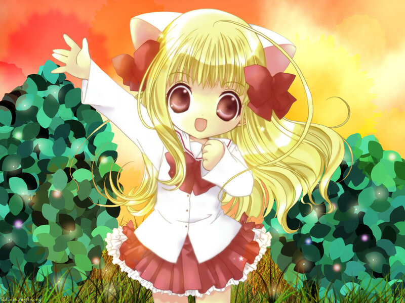 Anime girl with cat ears