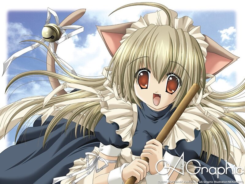 anime girl with cat ears