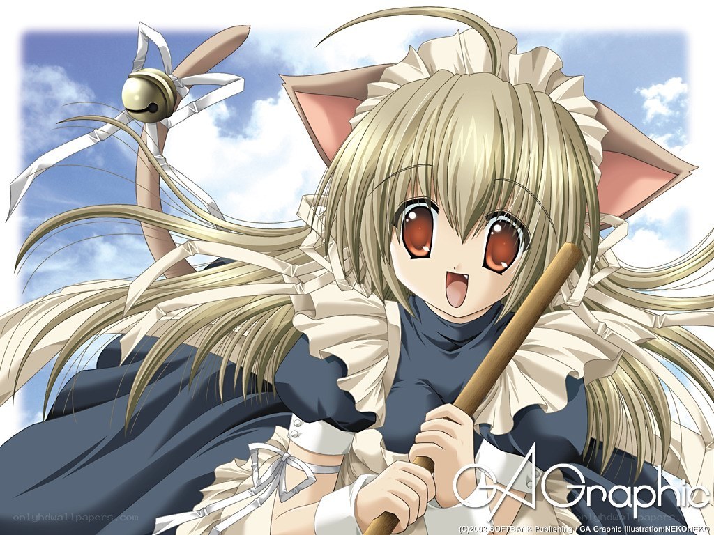 anime girl with cat ears