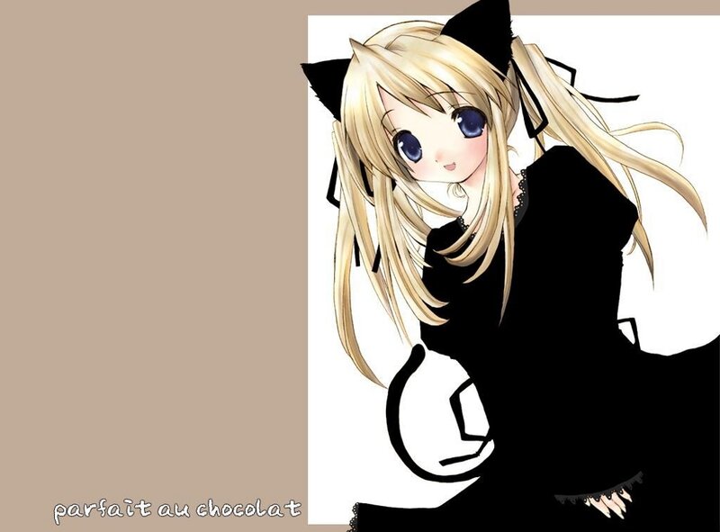 anime girl with cat ears