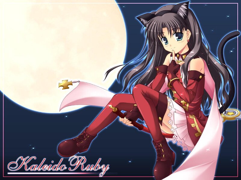 anime girl with cat ears