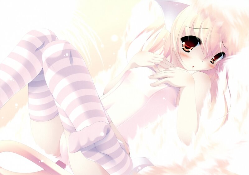 anime girl with cat ears
