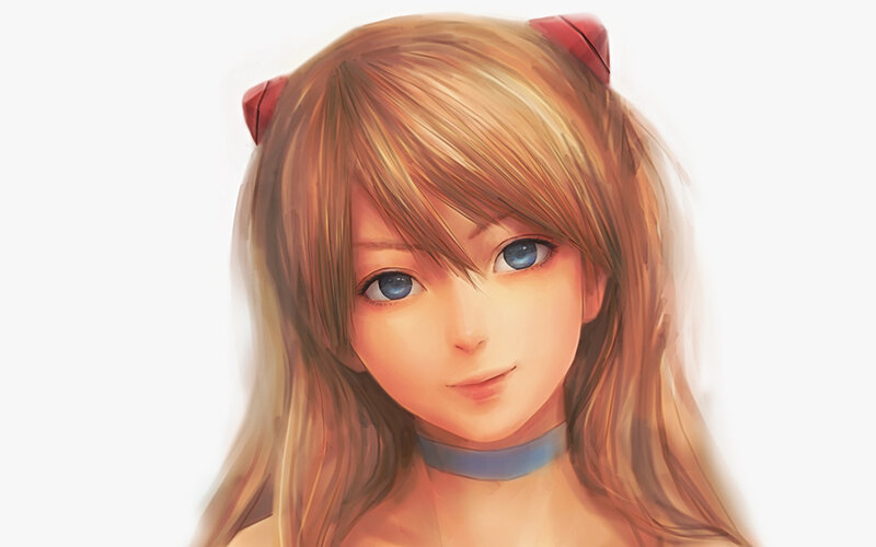 Anime Girl with Cat Ears — Blonde, Calm