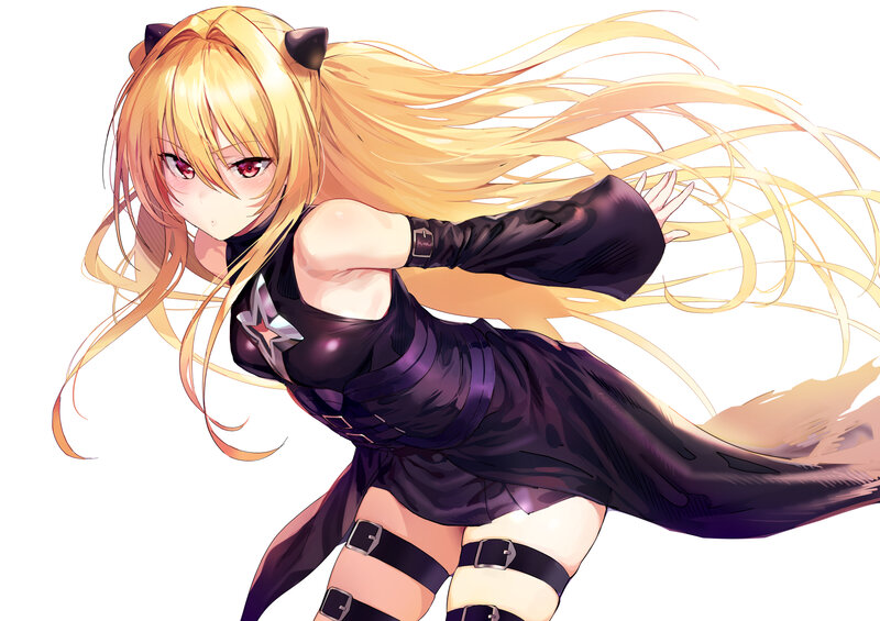 Anime Girl with Cat Ears — Blonde, Dynamic