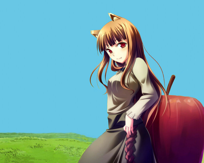 Anime Girl with Cat Ears — Blue, Calm, Afternoon, Cat Ears