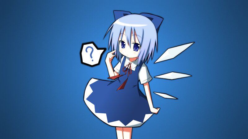 Anime Girl with Cat Ears — Blue, Curious