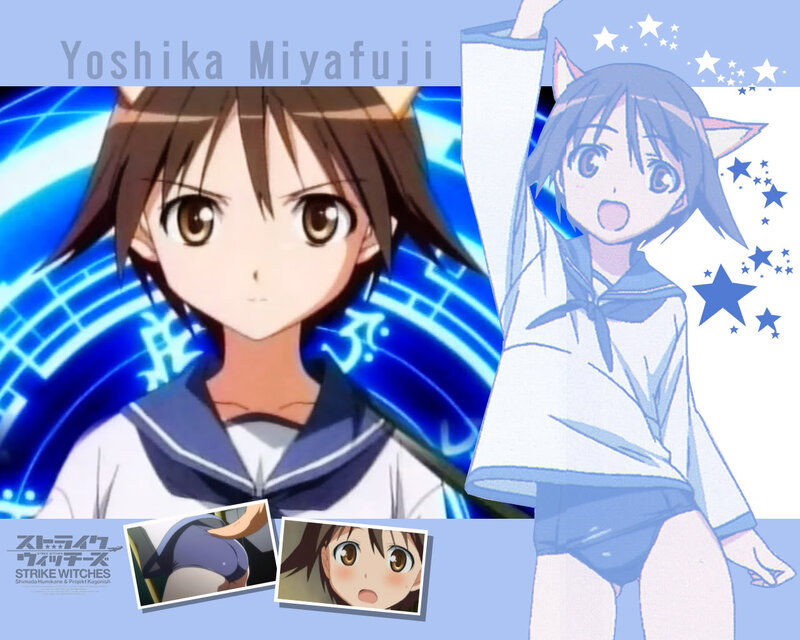 Anime Girl with Cat Ears — Blue, Playful, Cat Ears, Sailor Uniform