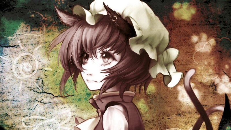 Anime Girl with Cat Ears — Brown, Dramatic, Cat Ears, Hat