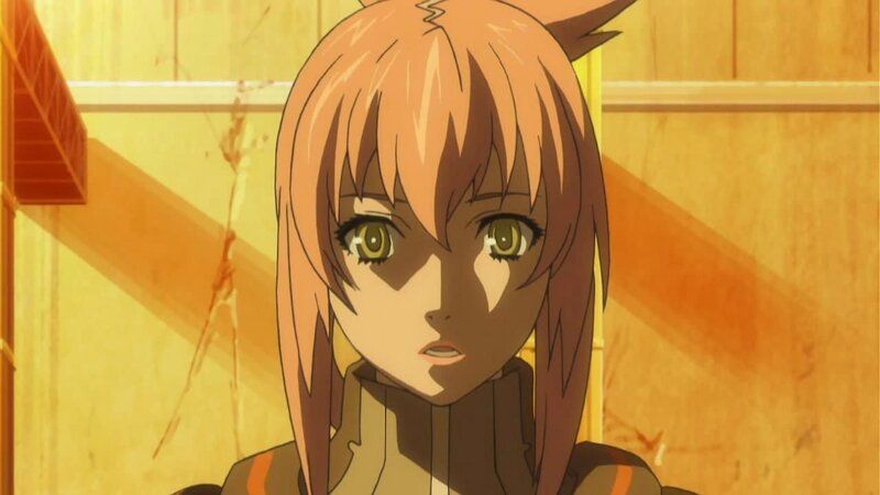 Anime Girl with Cat Ears — Orange, Dramatic