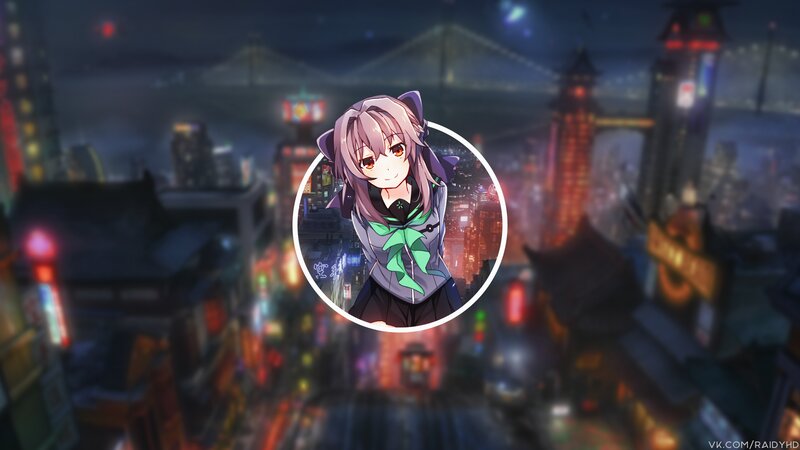 Anime Girl with Cat Ears — Purple, Nocturnal
