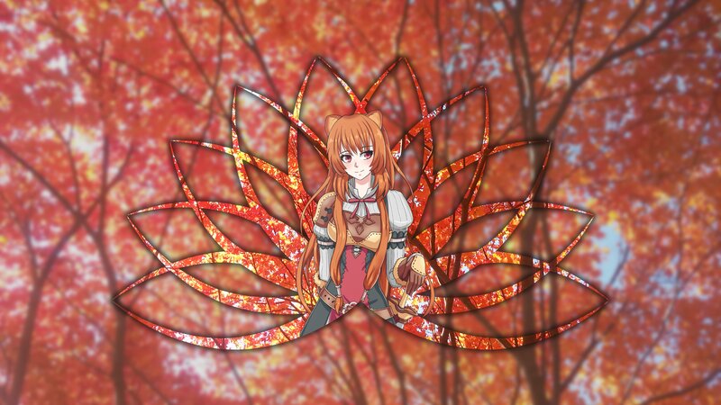 Anime Girl with Cat Ears — Red, Serene