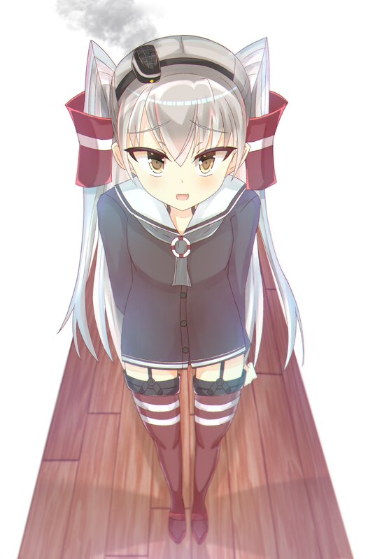 Anime Girl with Cat Ears — White, Neutral, Cat Ears, Sailor Uniform