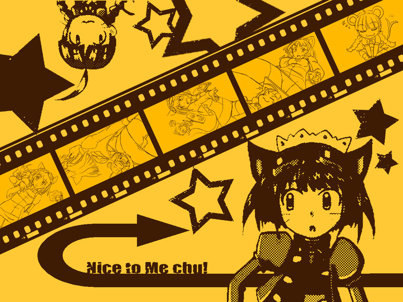 Anime Girl with Cat Ears — Yellow, Playful, Manga