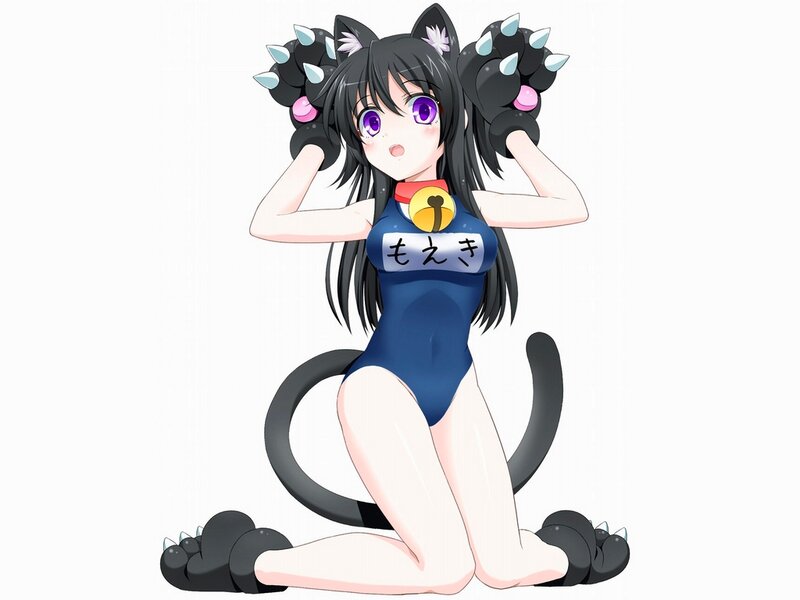 Anime Girl with Cat Features