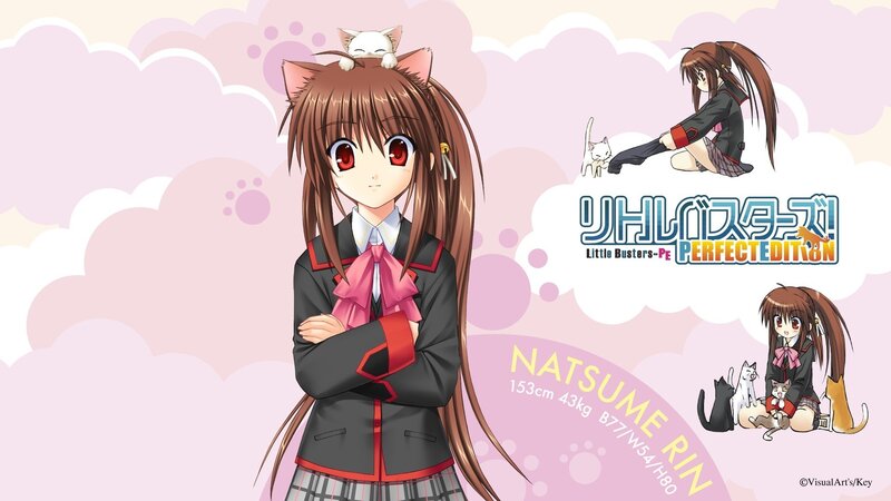 Anime Girl with Cat — Pink, Playful, School Uniform, Pigtails