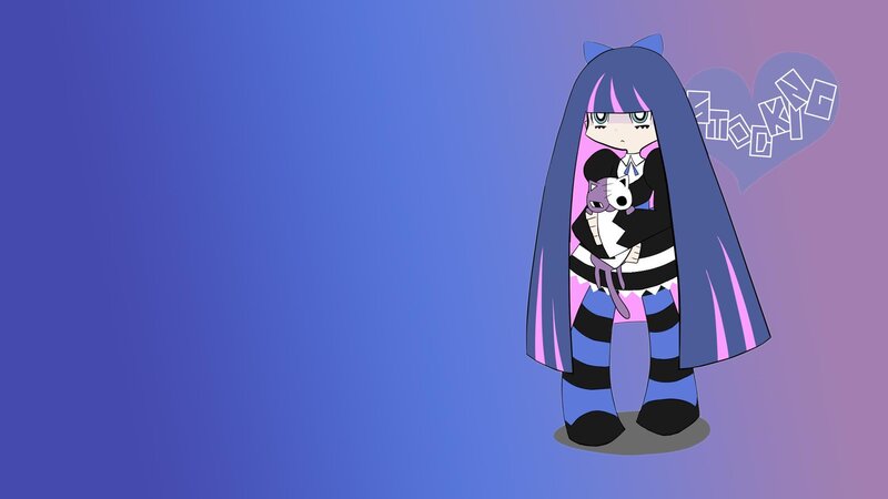 anime girl with cat plush
