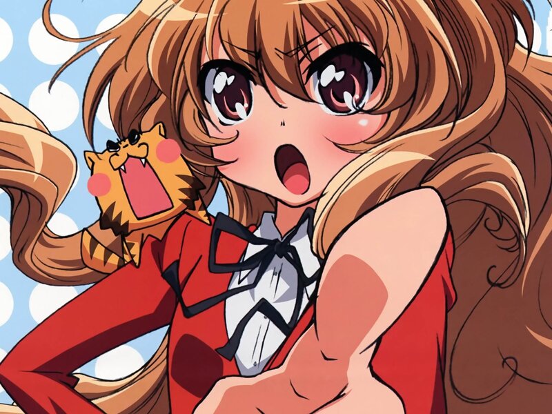 anime girl with cat plush