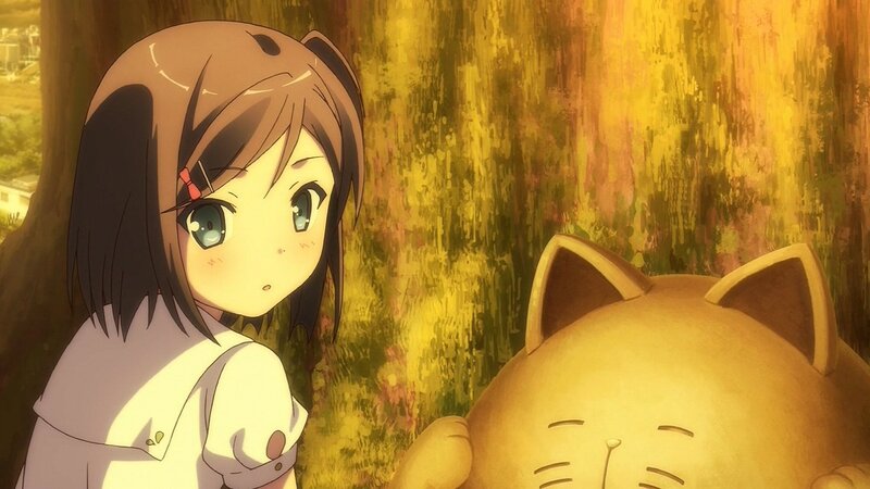 anime girl with cat plush