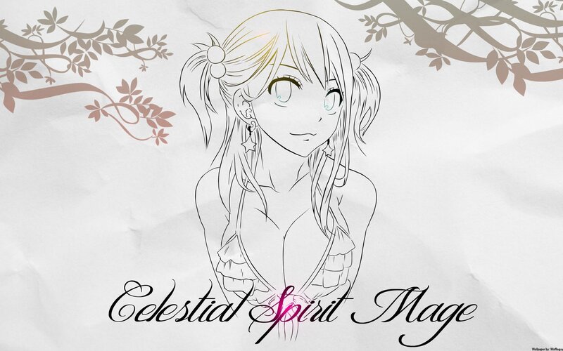 anime girl with celestial theme