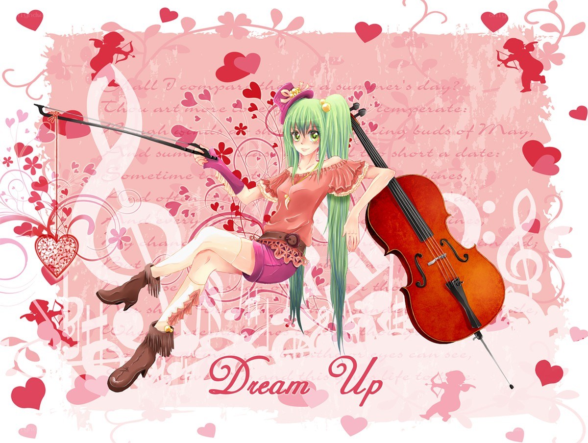 Anime girl with cello