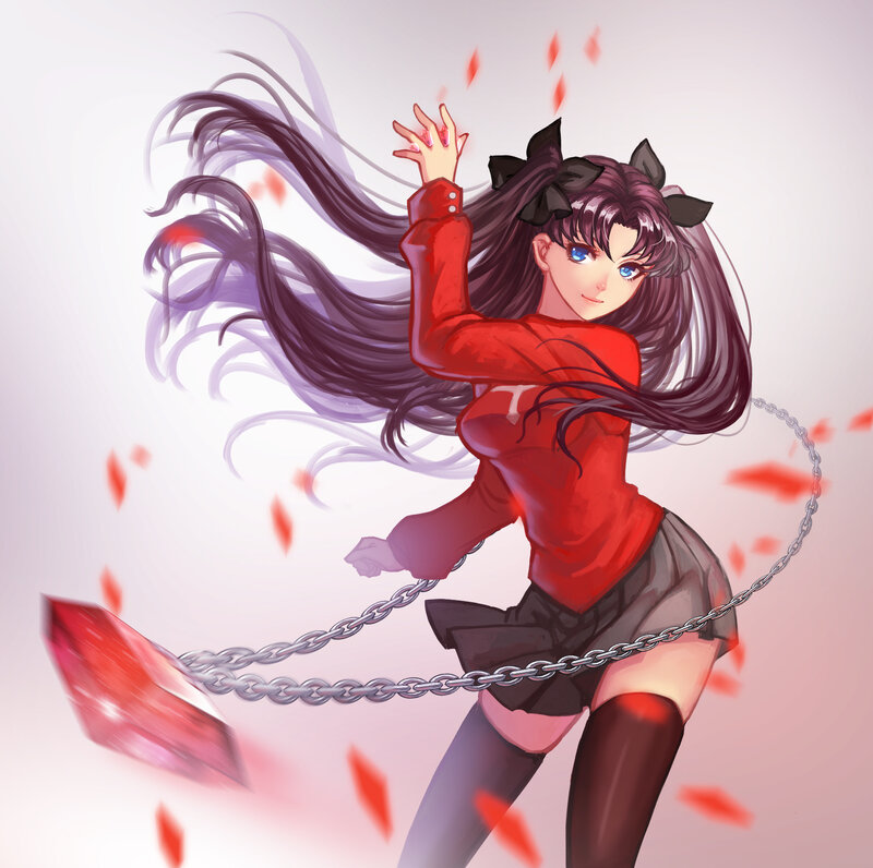 Anime Girl with Chain