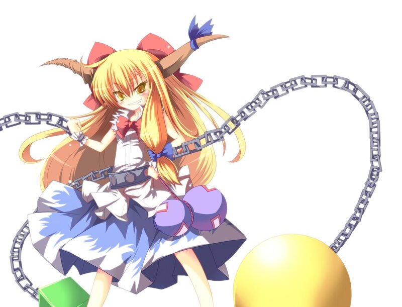 anime girl with chain weapon