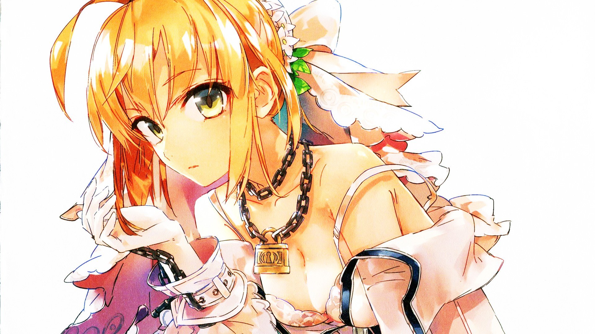 anime girl with chains