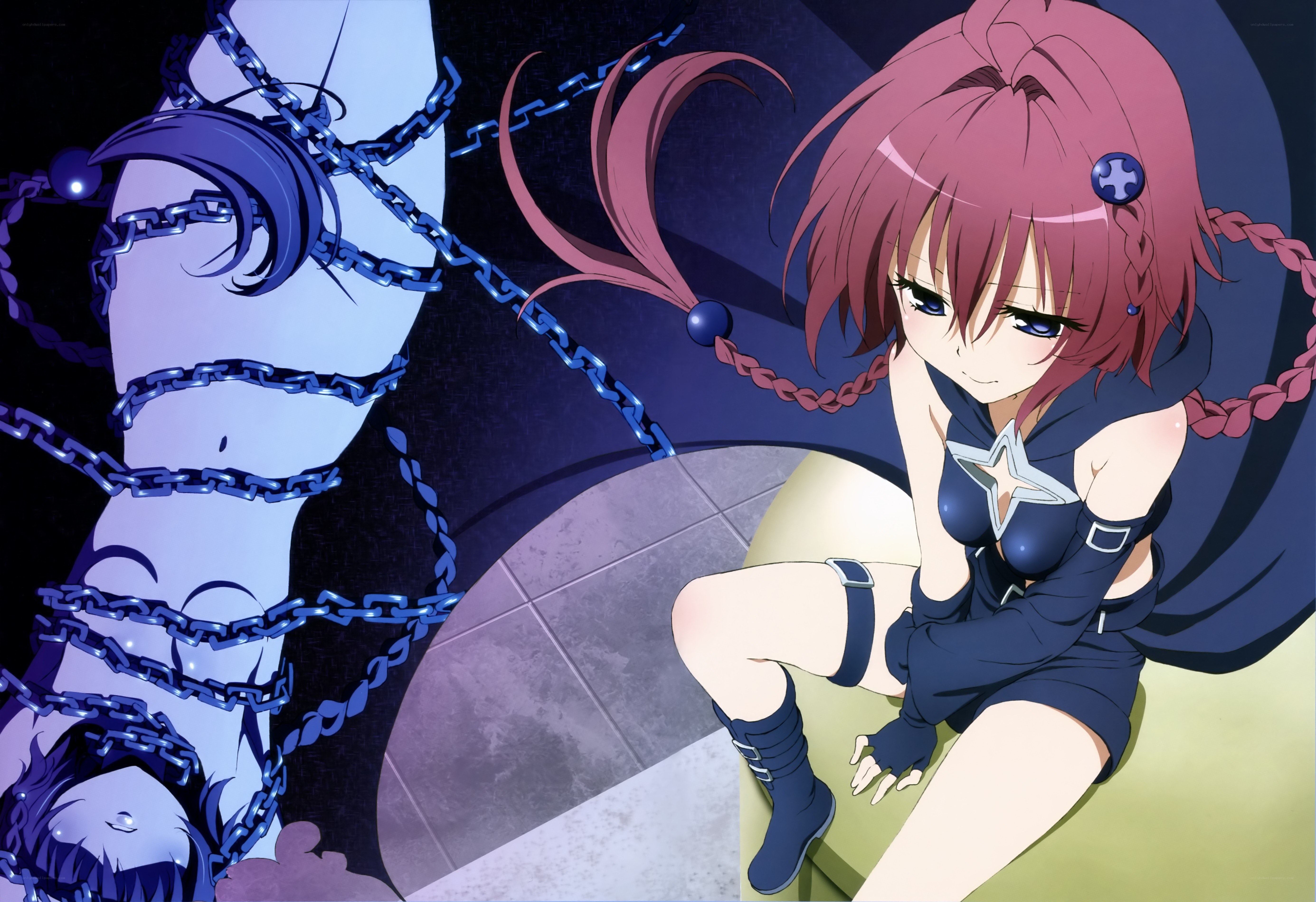 Anime girl with chains