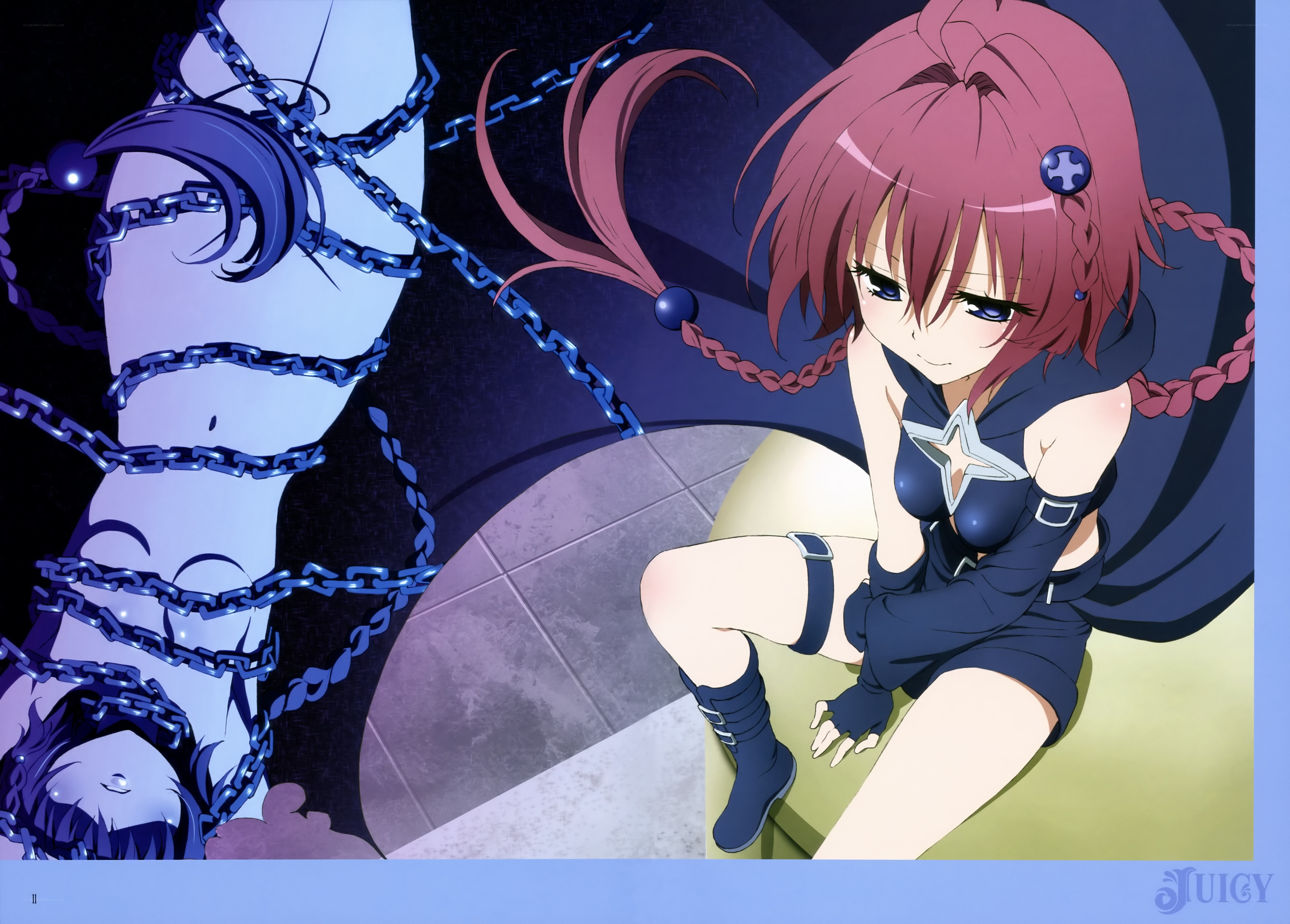 Anime girl with chains
