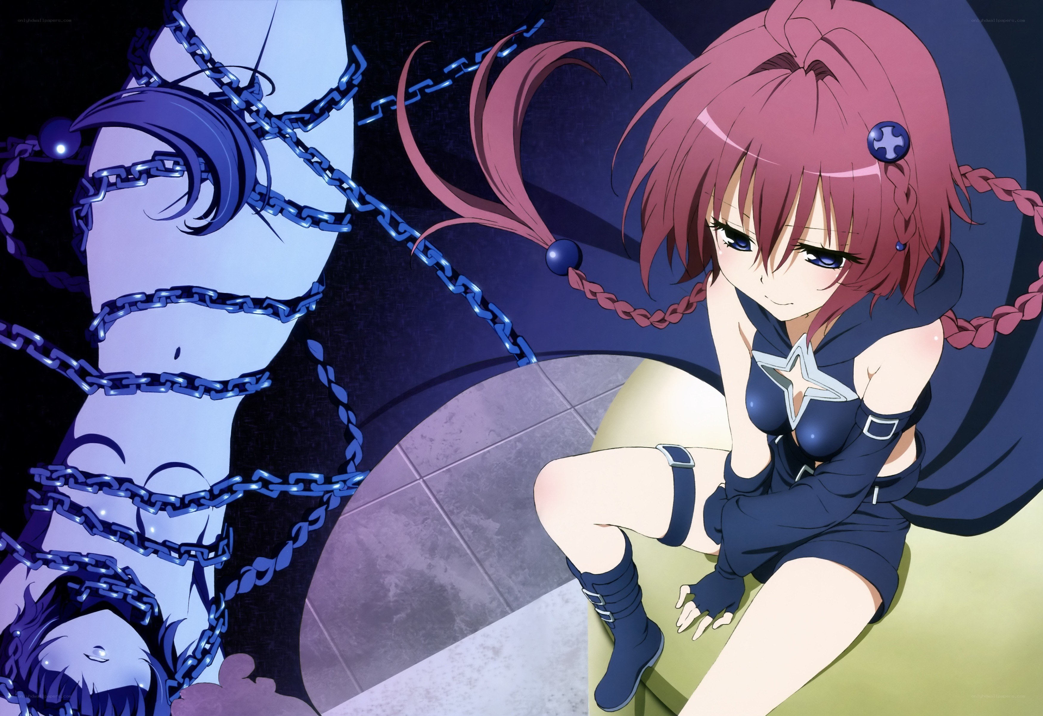 Anime girl with chains