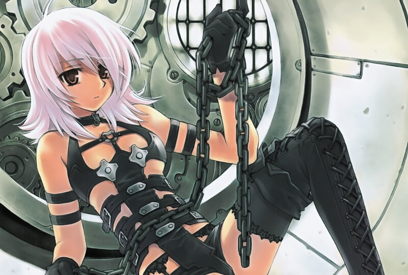 anime girl with chains