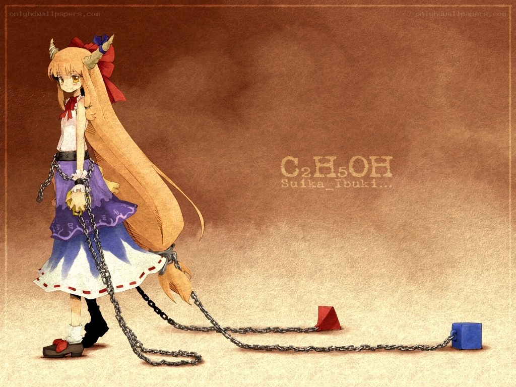 Anime girl with chains