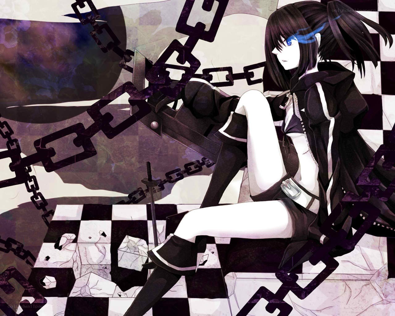 anime girl with chains